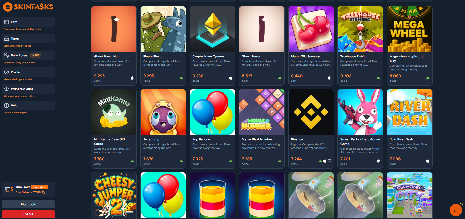 SkinTasks Platform Overview